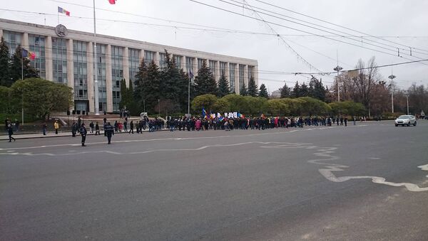 Протест унионистов против результатов выборов президента Молдовы 20.11.2016 - Sputnik Молдова